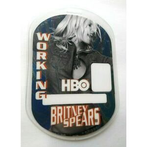 Britney Spears Backstage Pass Reflective Photo Dream in a Dream Tour 2001 Perri